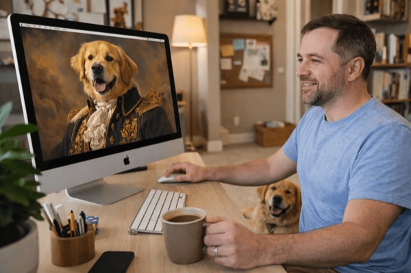 Michael Miller, founder of Pet Portrait Generator